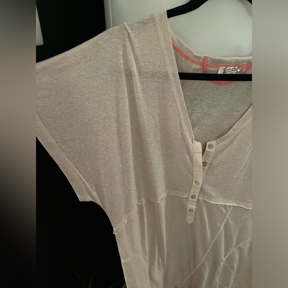 NWOT ⭐️FREE PEOPLE⭐️ INTIMATELY Pillow Talk Henley Romper In Ivory Size M - Picture 8 of 10